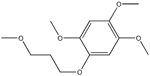 1-(3'-methoxypropanoy)-2,4,5-trimethoxy benzene Struktur