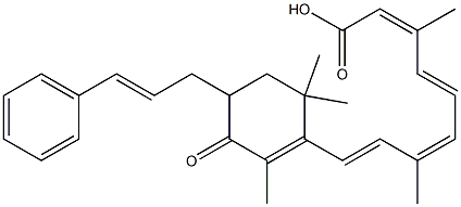 3-cinnamyl-4-oxoretinoic acid Struktur