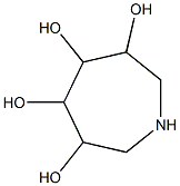 3,4,5,6-tetrahydroxyazepane Struktur