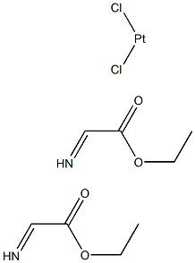 dichlorobis(ethyl iminoacetate)platinum(II) Struktur