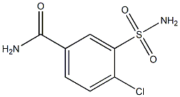 4-chloro-3-sulfamoyl-benzenecarboxamide Struktur