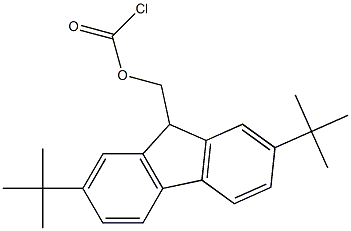 2,7-di-tert-butyl-9-fluorenylmethoxycarbonyl chloride Struktur