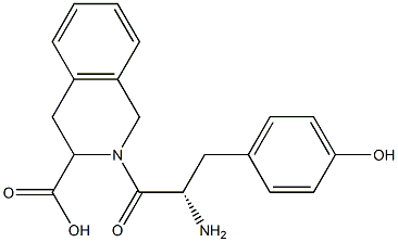 2-tyrosyl-1,2,3,4-tetrahydroisoquinoline-3-carboxylic acid Struktur