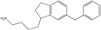 1-(4-aminobutyl)-6-benzylindane Struktur