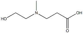 N-(2-hydroxyethyl)-N-methyl-beta-alanine Struktur