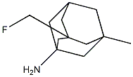 1-amino-3-fluoromethyl-5-methyladamantane Struktur