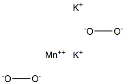 potassium manganese peroxide Struktur