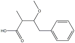 3-methoxy-2-methyl-4-phenylbutyric acid Struktur