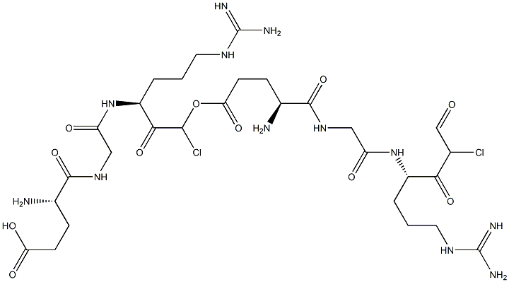 glutamyl-glycyl-arginyl-chloromethyl ketone Struktur