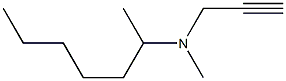 N-2-heptyl-N-methylpropargylamine Struktur