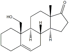 19-hydroxyandrost-5-en-17-one Struktur