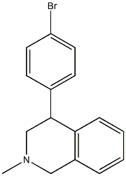 4-(4-bromophenyl)-2-methyl-1,2,3,4-tetrahydroisoquinoline Struktur