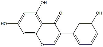 5,7-DIHYDROXY-3-(3-HYDROXYPHENYL)-4H-1-BENZOPYRAN-4-ONE Struktur