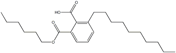 N-HEXYL,N-DECYLPHTHALATE Struktur