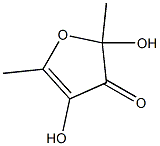 2,4-DIHYDROXY-2,5-DIMETHYL-3(2H)FURANONE Struktur