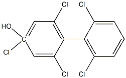 2,4,6,2',6'-PENTACHLORO-4-BIPHENYLOL Struktur