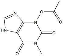 1-METHYL-3-ACETOXYXANTHINE Struktur