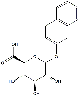 HYDRO-BETA-NAPHTHYLGLUCURONIDE Struktur