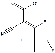 TRIFLUOROISOPROPYLCYANOACRYLATE Struktur