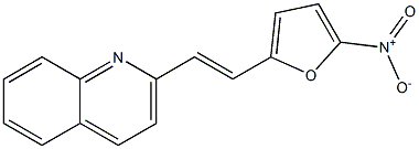 2-(2-(5-NITRO-2-FURYL)VINYL-1-)QUINOLINE Struktur