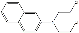 N,N-BIS(2-CHLOROETHYL)-2-NAPHTHYLAMINE Struktur