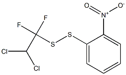 1,1-DIFLUORO-2,2-DICHLOROETHYL-2-NITROPHENYLDISULPHIDE Struktur