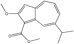 METHYL-7-ISOPROPYL-2-METHOXYAZULENE-1-CARBOXYLATE Struktur