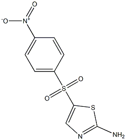 THIAZOLE,2-AMINO-5-(PARA-NITROPHENYLSULFONYL)- Struktur