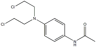 N,N-BIS(2-CHLOROETHYL)-4-ACETAMIDOANILINE Struktur