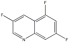 3,5,7-TRIFLUOROQUINOLINE Struktur