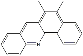 5,6-DIMETHYLBENZ(C)ACRIDINE Struktur