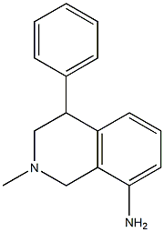 ISOQUINOLINE,1,2,3,4-TETRA-HYDRO-8-AMINO-2-METHYL-4-PHENY. Struktur