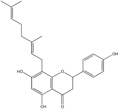 8-GERANYLNARINGENIN Struktur