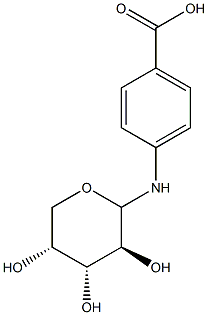 N-PARA-CARBOXYPHENYL-D-ARABINOSYLAMINE Struktur