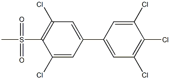 4-METHYLSULPHONYL-3,3',4',5,5'-PENTACHLOROBIPHENYL Struktur