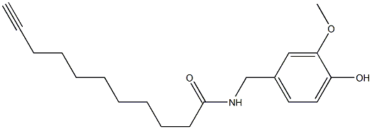 N-VANILLYL-10-UNDECYNAMIDE Struktur