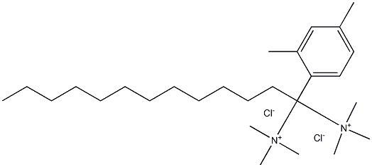 METHYLDODECYLXYLENEBIS(TRIMETHYLAMMONIUMCHLORIDE) Struktur