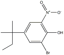 2-BROMO-4-(1,1-DIMETHYLPROPYL)-6-NITROPHENOL Struktur