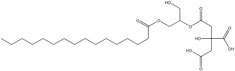 GLYCEROLMONOPALMITATE,ESTERWITHCITRICACID Struktur