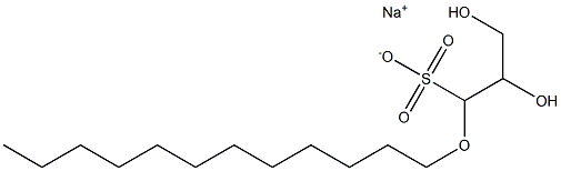 SODIUMLAURYLGLYCERYLETHERSULPHONATE Struktur