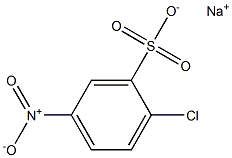 SODIUM4-NITROCHLORO-BENZENE-2-SULPHONATE Struktur