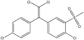 3-METHYLSULPHONYL-2,2-BIS(4-CHLOROPHENYL)-1,1-DICHLOROETHENE Struktur