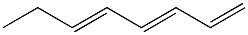 1,3-trans, 5-octatriene Struktur