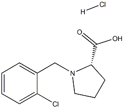 (R)-alpha-(2-chloro-benzyl)-proline hydrochloride Struktur