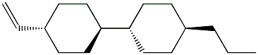 1-Propyl- trans -4-(trans-4-vinylcyclohexyl) Cyclohexane Structure