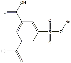 5-(sodiosulfo) isphthalic acid Struktur