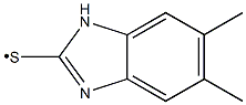 (5,6-Dimethyl-1H-benzoimidazol-2-ylsulfanyl)- Struktur