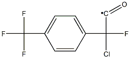 Chloro-fluoro-(4-trifluoromethyl-phenyl)-acetyl Struktur