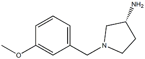 (3R)-1-(3-methoxybenzyl)pyrrolidin-3-amine Struktur