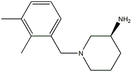 (3S)-1-(2,3-dimethylbenzyl)piperidin-3-amine Struktur